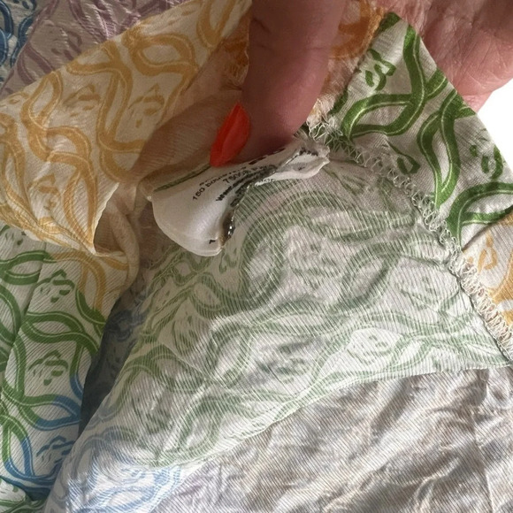 Sandro linen blend crop patched top size 2 in excellent condition - Picture 8 of 10